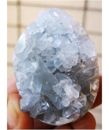 Crystal Rough Stone Natural Celestite geode Quartz Cluster Crystal Specimen Balance Gemstone Decoration - Buy Online on GoSupps.com