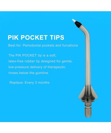 Replacement Head for COSLUS Water Flosser - Black Periodontal Pocket Tips Compatible with F5020E B-4 Oral Irrigator - Buy Online on GoSupps.com