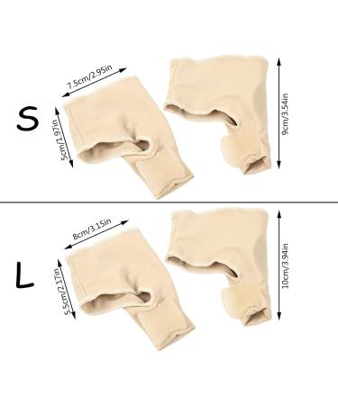 POO4KARK TEHE-VALGUS Orthesis - 2-in-1 Bunion Protector & Toe Spreader | Hallux Valgus Support - Beige (Size S) | International Shipping Available - Buy Online on GoSupps.com