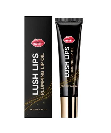 Moisturizing Lip Oil - Lip Balm | Lip Plumping Serum for Fuller Lips | Non-Sticky Polishing Oil for Women and Girls | Glass Shine Maximizer with For