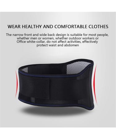 Belly Heating Magnetic Therapy Waist Belt for Back Support & Kidney Protection - XXL Black | Thermal Insulation & Self-Heating - Buy Online on GoSupps.com