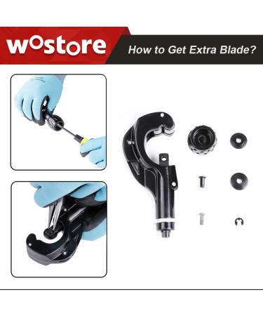 Wostore Tubing Cutter Pipe Cutting Copper Plastic Aluminum Brass and Stainless Steel 1/8"-1-5/8" (3-35mm) Tube Cutter - Buy Online on GoSupps.com
