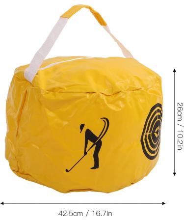 SPYMINNPOO Golf Smash Impact Training Bag - High Density Waterproof PVC - Yellow - Buy Online on GoSupps.com