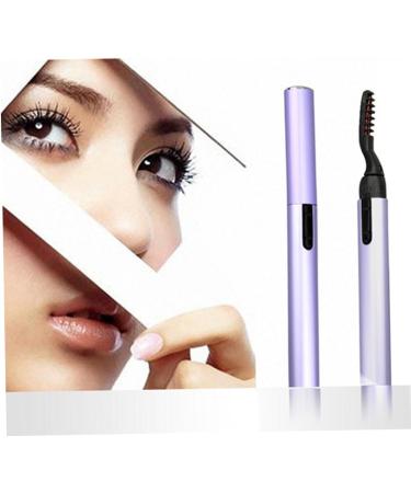 Housoutil Eyelash Heated Curler Electric Quick Natural Curling Lasting Eyelash Curler Tool Eyelash Holder Eyelash Heat Curler Purple Four Generations Heating Hair Curler - Buy Online on GoSupps.com