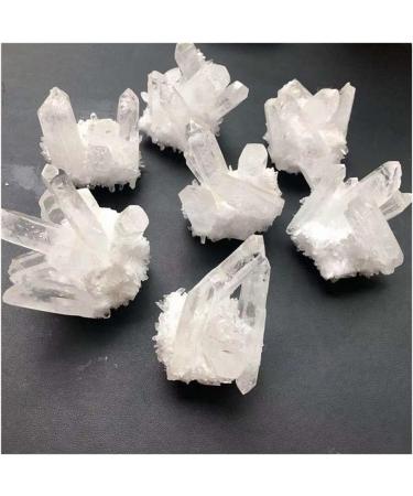 Gemstone Decoration Natural White Clear Cluster Quartz HealthStone Raw Point Specimen Home Decor Raw Stone ningxiao - Buy Online on GoSupps.com