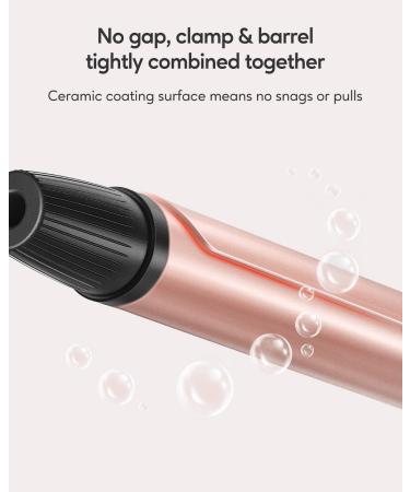 1 Inch Ceramic Coated Curling Wand - Professional Hair Curler, 450F Instant Heat, Dual Voltage - 25mm Barrel - Buy Online on GoSupps.com