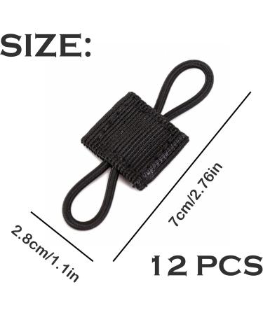 12-Piece Molle Pocket Buckle Set | Tactical Vest Belt Accessories | Black Molle System for Backpacks & Gear - Buy Online on GoSupps.com