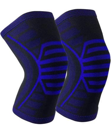 Leg Sleeve Knee Brace Compression Knee Sleeve for Men Women Elastic Knee Pads Support Fitness Gear Basketball Volleyball Brace Protector (C : A S : Medium) 774411 Medium A
