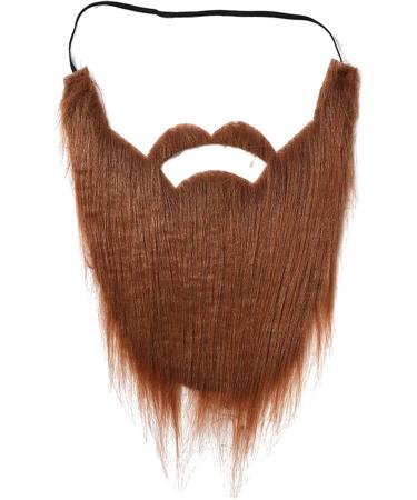SWETOPQ Halloween Party Forgery Beard | Funny Fake Mustache & Realistic Costume Accessories for Cosplay - Brown Disguise Hair - Buy Online on GoSupps.com