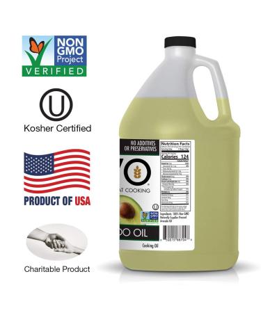 AVO 100% Avocado Oil - Non-GMO Frying, Baking, Sauteing, Salad Dressing, Marinades - 1 Gallon - Buy Online on GoSupps.com