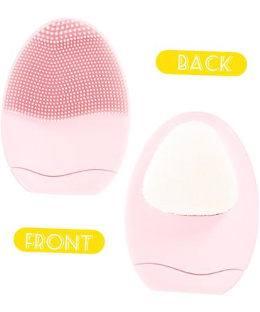 DRESSOOS Facial Cleaning Brush Pink Makeup Double Sided Makeup Silicone Makeup Brush Silicone Cleaning Brush Soft Bristle Cleaning Brush Facial Scrubber Brush Miss - Buy Online on GoSupps.com