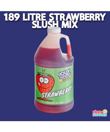 ZippySweets - Slushy Machine Syrup Strawberry Flavour 1/2 Gallon 5:1 Concentrate with Bonus Mixing Guide Tastes Like Your Favourite Candy Perfect for Slushie Machines Premium Slushie Syrup - Buy Online on GoSupps.com