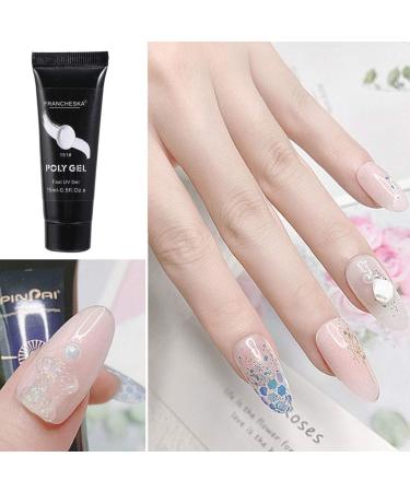 Beaupretty Acrylic Nail Gel Set - 7 Pieces Poly Nail Builder Gel Kit with Brush for Salon & Home Nail Art - Buy Online on GoSupps.com