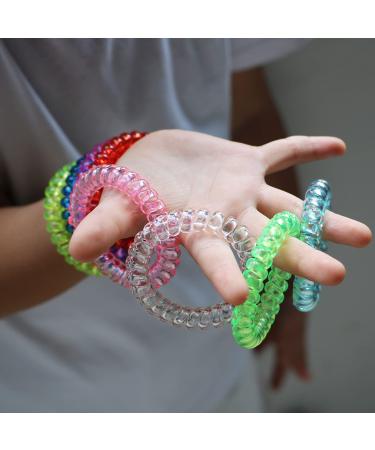 Chew Necklaces Bracelets 12 Pack for Sensory Kids - Stretchy Coil Bracelet for Boys Girls - Relieve Autism Anxiety ADHD - Oral Chew Toys for Fidgeting - Buy Online on GoSupps.com