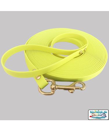 Biothane Bio-Line Cat Leash - 6m Neon Yellow | Durable Tow Leash with Hand Loop for Small & Large Cats - Buy Online on GoSupps.com