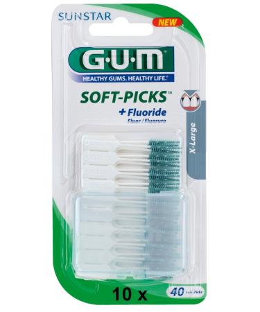 Gum SOFT-PICKS X-LARGE value pack (10x 40 pieces)