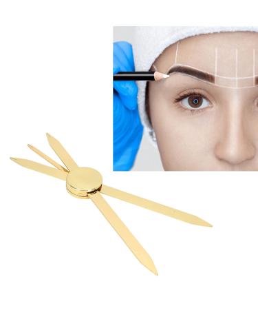 Eyebrow Ruler - Adjustable Stainless Steel Brow Measuring Tool for Accurate Positioning | Gold Design | International Shipping - Buy Online on GoSupps.com