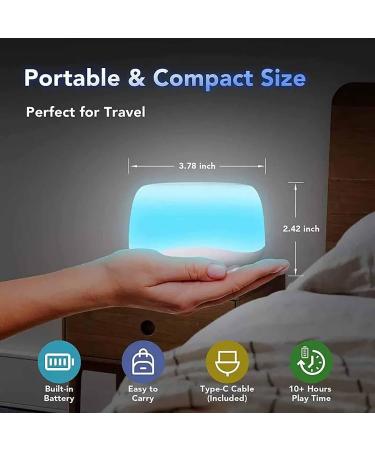 Apvrosiait White Noise Machine Baby Sleep Sound Machine 7 Color Lights Portable Travel Noise Sound Machine 34 Soothing Sounds Sleep Sound Machine Good for Sleep - Buy Online on GoSupps.com