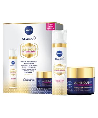 Nivea Cellular Luminous 630 Anti-pigment spots day & night set facial care including anti-aging day care and night care for ripe skin