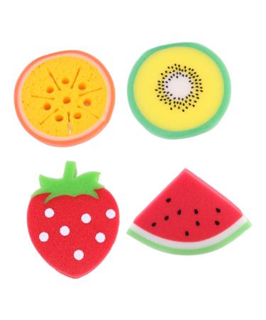 Housoutil 4 Pcs Children's Bath Bath Ball Kids Bath Sponge Shower Ball Shower Sponge Natural Loofah Sponge Shower Loufah Sponge Sponges Scalp Shower Head Newborn Body Pu Sponge Red