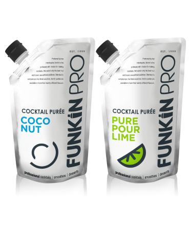 Funkin Funkin Pro Coconut & Pure Lime Pur es 2 x 1kg (Mixed Pack x 2)