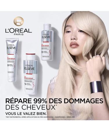 L'Or al Paris - Repairing Hair Routine for Damaged & Over-Stressed Hair - Pre-Shampoo + Shampoo + Conditioner - Citric Acid Complex - Elseve Pro Bond Repair - 3 Products - Buy Online on GoSupps.com