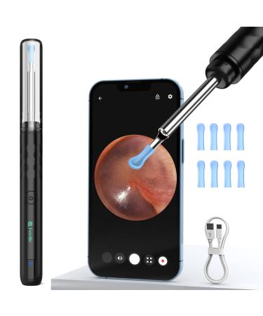 Ear Wax Removal Tool Camera Ferdiiz Ear Cleaner with 1080P Camera Ear Cleaning Kit with Lights Wireless Otoscope with 4 Reusable Soft Ear Picker for iOS Android Phones Adults Kids Pets