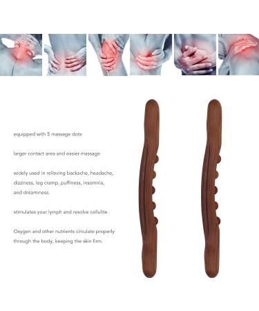 2-Piece Wooden Gua Sha Massage Tool with 5 Pressure Points - Ideal for Muscle Relaxation & Home Yoga - Buy Online on GoSupps.com