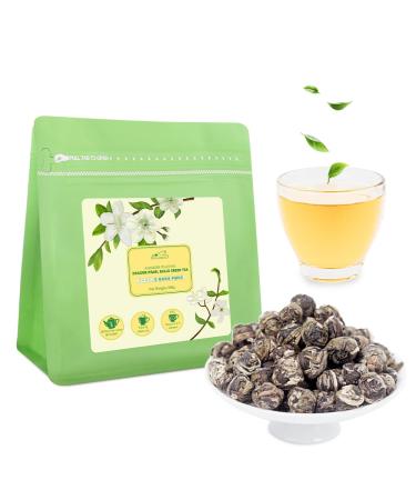 LWXLJMJZC LWXLJMJZC - Green Jasmine Dragon Pearl Tea Bulk (suitable for hot and cold) 100g