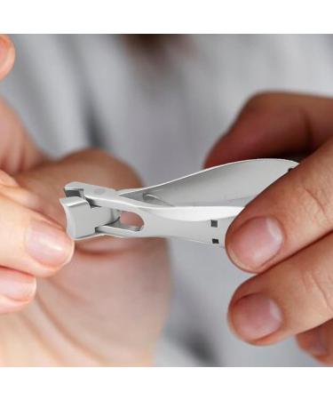 Adult fingernail clippers nail clippers nail clippers nail clippers with wide jaw opening and nail file for men and women fingernail clippers made of stainless steel Silver - Buy Online on GoSupps.com