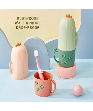 Youyuer Portable Travel Toothbrush Set - 2 Toothbrushes with Case & Holder for Home Hiking Camping & Travel - Buy Online on GoSupps.com