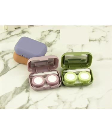 Infeksiya Mini-Square Contact Lens Container with Mirror - Blue Eye Lens Box for Women - Buy Online on GoSupps.com
