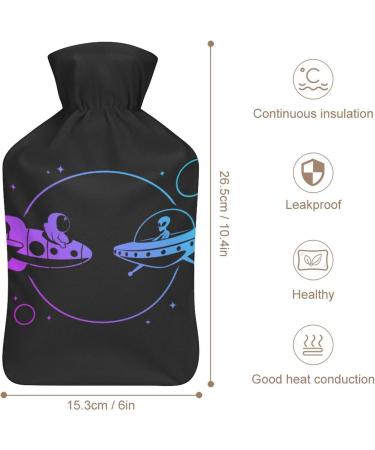 Buy Alien Space Hot Water Bottle with Plush Cover - Hand Warmer for Adults & Kids | 26.5x15.3cm - International Shipping Available - Buy Online on GoSupps.com