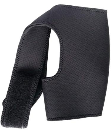Single Shoulder Support Wrap Band Adjustable Brace Strap for Athletic Football Shoulder Protector Muscle Relief Recovery Black 1PCS Superior Quality and Creative Durable - Buy Online on GoSupps.com