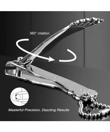 Nailclipper Premium Stainless Steel Nail Clippers Set for Both Hands and Feet - Effortless Nail Cutters with Nail File Ideal for Men Women and Babies - Buy Online on GoSupps.com