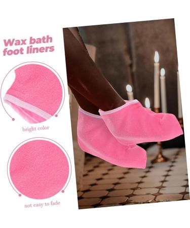 VALICLUD Couvre-pieds De Th rapie La Cire Paraffine 2 Paires pais Rose Fuchsia Et Blanc Pour Soins Des Pieds Spa Professionnel Soins Hydratants - Buy Online on GoSupps.com