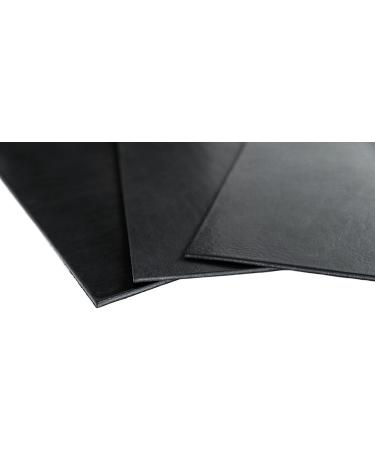 3mm Full Grain Vegetable Tanned Tooling Leather Square - 6x12 inch Black Pre-Cut Cowhide Sheet for Crafting - Buy Online on GoSupps.com