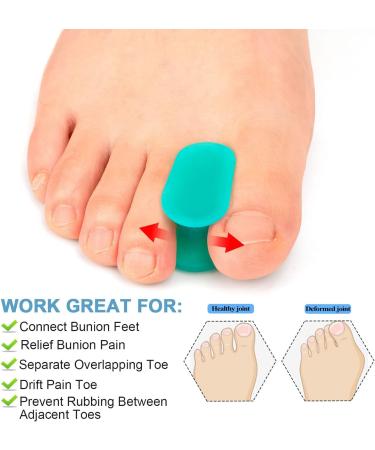 Silicone Toe Separator for Correcting Hammer Toe and Bunions - Men and Women Yoga Toe Spacers - Buy Online on GoSupps.com
