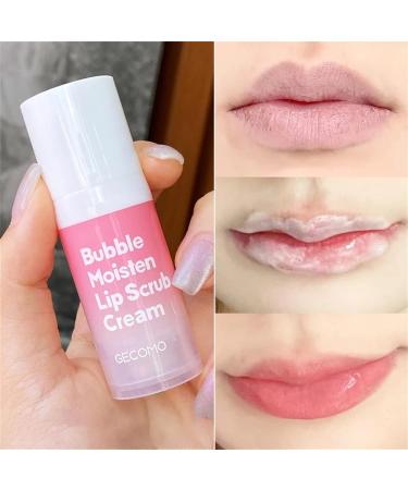 Lip ScrubExfoliator Moisturizer Lip Bubble Scrub Lip Scrub Gentle Exfoliant Sugar Lip Polish and Lip Exfoliator Scrubber for chapped and dry lips Homraa - Buy Online on GoSupps.com