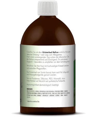 Herbal Bath Lemon Balm 500ml | Stay Healthy Relax & Feel Good | International Shipping - Buy Online on GoSupps.com