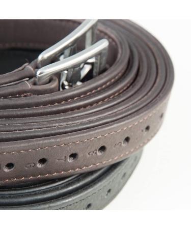 PFIFF 102697 Stirrup Leathers Noble - Premium Black Leather Straps for Stirrups 140 cm - International Shipping Available - Buy Online on GoSupps.com