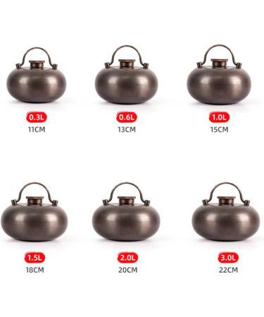Buy Copper Hot Water Bottle for Kids & Adults | Safe Heating Tool for Therapy | NKJ1323 - 18cm 1.5mm Thickness - Buy Online on GoSupps.com