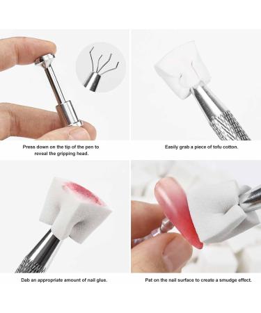 Nail Sponge Buffer Block Nail Sponges for Ombre Nail Art Tools Portable Mini Nail File Polishing Tofu Cubes with Clip for Manicure - Buy Online on GoSupps.com