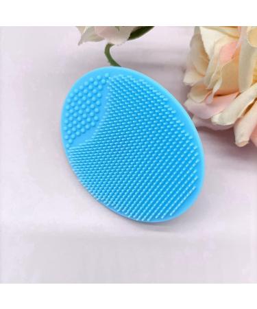 piuryue Exfoliating and Massaging Cradle Cap Silicon Brush Soft Baby Brush Bath Brushes for Baby Blue and White 2 Pack - Buy Online on GoSupps.com