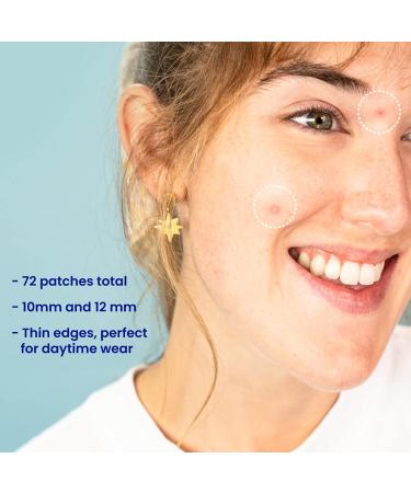 Facetory AM Spot Fighter Acne Patches - Tea Tree & Cica, 72 Hydrocolloid Patches, 2 Sizes, Invisible Treatment for Morning, Daytime - Buy Online on GoSupps.com