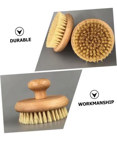 FRCOLOR 2 Pcs Bath Brush Set - Portable Massager & Scrubber for Body| Dead Skin Exfoliation| Handled Design| 10x10cm Sisal Brushes - Buy Online on GoSupps.com