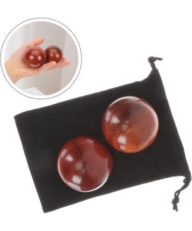Beavorty 10 Pcs Wooden Massage Balls | Acupuncture & Hand Exercise Therapy | Rosewood Health Balls for Relaxation & Wellness - Buy Online on GoSupps.com
