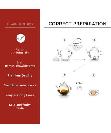 Creano Blooming Tea Sampler in Classy Gift Box - White Tea - Perfect Gift for Tea Lovers - 6 Pieces - Buy Online on GoSupps.com