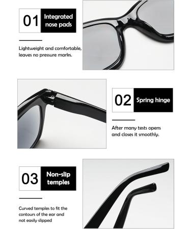 Koosufa Sunny Reading Glasses - Stylish Sun Protection with Prescription Options for Men & Women - Feather Hinge Outdoor Readers (0.0 to 4.0 x) - Buy Online on GoSupps.com