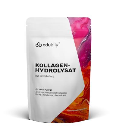 edubily nutrition Edubily Nutrition Collagen Powder (350 g) Pasture-raised Premium quality collagen hydrolysate with vitamin C copper manganese silicic acid and zinc In a sachet (tasteless)